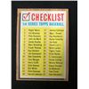 Image 1 : 1962 TOPPS BASEBALL #22 1ST SERIES CHECKLIST (UNMARKED)