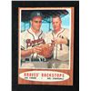 Image 1 : 1962 TOPPS #351 BRAVES' BACKSTOPS TORRE/ CRANDALL