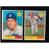 Image 1 : 1961 TOPPS BASEBALL CARD LOT (DONOHUE #151/ RIPPELMEYER #276)