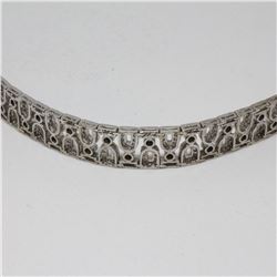 14k  White Gold Diamond Bracelet