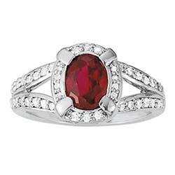 1.5ct Ruby 14K White Gold Ring 5.53gm