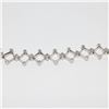 Image 2 : 14k White Gold DIamond Bracelet