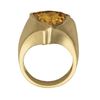 Image 2 : 7ct Citrine 14K Yellow Gold Ring 7.27gm