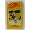 Image 3 : "HOCKEY AS I SEE IT", BY BOBBY ORR, HOCKEY STARS BY STAN FISCHLER (1971 & 1973)