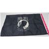 Image 2 : POW MIA FLAG, (PRISONER OF WAR COMMEMORATIVE NYLON FLAG), 20"X13"