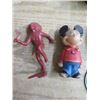 Image 2 : LOT OF TOYS, (MICKEY MOUSE, INDIAN CHIEF, DISHES, DOLL BOTTLE0