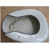Image 2 : WHITE ENAMEL BED PAN & POT, *NO HANDLE*
