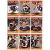 Image 1 : 1990 ALL STAR HOCKEY CARDS, 2 SHEETS,( MIKE GARTELL, CHRIS CHELIOS, BRETT HULL, WAYNE GRETZKY, ETC)
