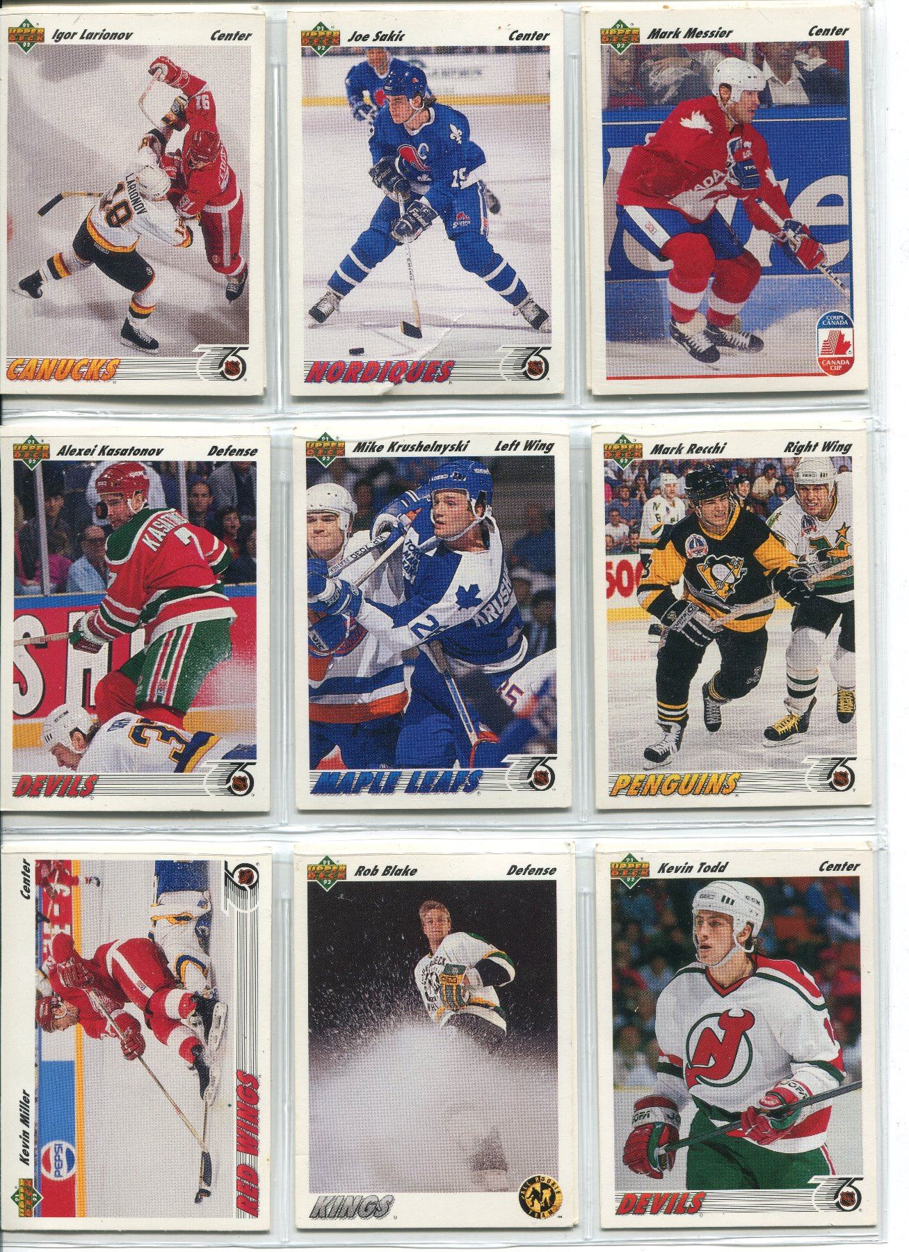 PRO SET 1991 ALL START, (199192 UPPER DECK HOCKEY CARDS) Schmalz Auctions PRO SET 1991 ALL START, (199192 UPPER DECK HOCKEY CARDS) Schmalz Auctions