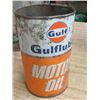 Image 12 : LOT OF 4, (3 TINS ESSO, GULF, SHELL, 1 CO-OP GREASE PAIL)