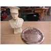 Image 2 : VINTAGE CHALKWARE WW1 BUST, & TRAY, (PA MINERAL WATER CO. LTD, DRY GINGERALE)
