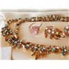 Image 4 : NECKLACE, EARRINGS & STERLING RING