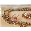 Image 7 : NECKLACE, EARRINGS & STERLING RING