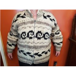COWICHAN SWEATER (1975 MED. SIZE) *PURCHASED IN COWICHAN, BC*