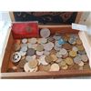 Image 4 : WOODEN BOX (W/COINS/TOKENS)