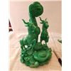 Image 2 : RESIN FIGURES, JADE COLORED, *LARGE, HEAVY* (QTY 2)