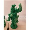 Image 4 : RESIN FIGURES, JADE COLORED, *LARGE, HEAVY* (QTY 2)