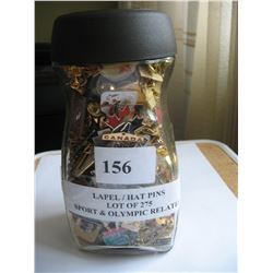 LAPEL / HAT PINS *LOT OF 275* (SPORT & OLYMPIC RELATED)