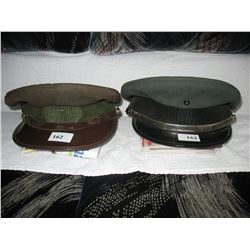 LOT OF 4 VINTAGE CAPS - *SOME POSSIBLE MILITARY*