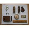Image 3 : LOT OF MISC.  ITEMS - (BULLET LIGHTERS,  BELT BUCKLE,  MATCH BOOKS, WATCH,  ETC.)