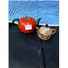 Image 1 : * TOMATO* WARE TEAPOT *LID IS BROKEN* & *COTTAGE* WARE TEAPOT