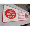 Image 1 : ROYAL CROWN COLA SIGN (1961 LITHO TIN) *53" X 17.5"* (TIN)