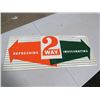 Image 1 : 2 WAY DOOR KICK SIGN (1963) *LITHO TIN, *N.O.S.*