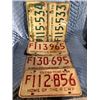 Image 1 : 5 ASST. SASK. LICENSE PLATES *1970-1973*