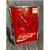 Image 1 : COCA COLA DEALER AWARD GLASS CLOCK (1969, BAT. OP.)