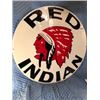 Image 1 : RED INDIAN SIGN (30", HEAVY GAUGE STEEL)  *REPRODUCTION*