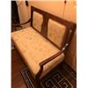 Image 1 : WALNUT UPHOLSTERED SETTEE