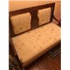 Image 2 : WALNUT UPHOLSTERED SETTEE