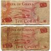 Image 2 : 2 GHANA BANK NOTES, *TEN CEDIS* (1972 & 1973)