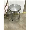 Image 3 : VANITY STOOL, ART DECO & STAINLESS STEEL *ADJUSTABLE STOOL* (GOES FROM 19 TO 28")