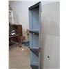 Image 3 : CORNER CUPBOARD (MADE FROM RECYCLED VINTAGE DOOR) *78.5" TALL, 15" DEEP *