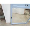 Image 2 : MIRROR & FRAME (C/W HOOKS) *30" X 38", BEVELLED*