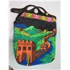 Image 1 : BEADED SATCHEL, (PLASTIC HANDLES) *14"X16*