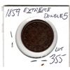 Image 1 : 1859 STRONG DOUBLED 5 CANADA LARGE CENT