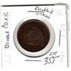 Image 2 : 1859 STRONG DOUBLED 5 CANADA LARGE CENT