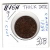 Image 1 : 1859 LARGE CENT *HIGH 9 THICK DATE*