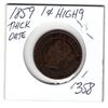 Image 2 : 1859 LARGE CENT *HIGH 9 THICK DATE*