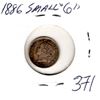 Image 1 : 1886 5 CENTS (SMALL 6) *SILVER*