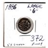 Image 2 : 1886 5 CENTS (LARGE 6) *SILVER*