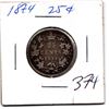 Image 1 : 1874 25 CENT *SILVER* COIN