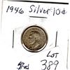 Image 2 : 1946 10 CENTS GEORGE VI *SILVER*