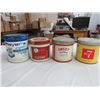 Image 1 : 4 TOBACCO CANS (PLAYERS *NO LID*, EXPORT, SWEET CAPORAL, NO. 7)
