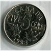 Image 1 : 1923 CNDN GEORGE V 5 CENT PC (ICCS)