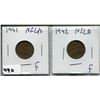 Image 1 : 1941 & 1942 NFLD PENNIES