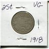 Image 1 : 1918 GEORGE 25 CENT PC