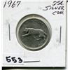 Image 1 : 1967 CNDN SILVER 25 CENT PC